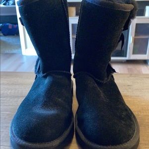 UGG Koolaburra Black Bow Tall Boots